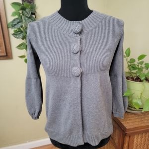 Anthropoligie Aphorism Gray Sweater